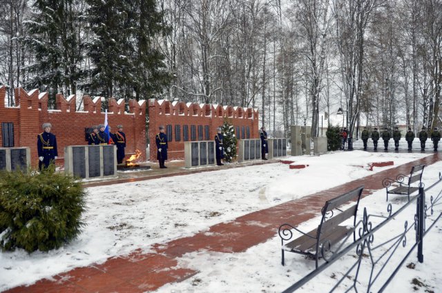 Воинский мемориал  «Стена памяти» открылся в селе Погорелое Городище Зубцовского района 03.11.2016-16