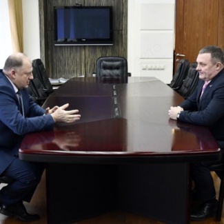 Сергей Голубев провел рабочую встречу с главой регионального исполкома ОНФ в Тверской области Евгением Калёкиным