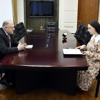 Сергей Голубев провел рабочую встречу с депутатом Госдумы РФ Юлией Сарановой