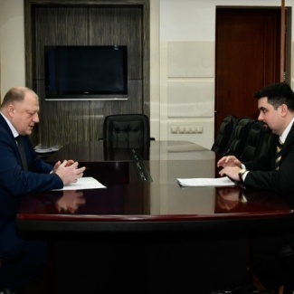 Состоялась рабочая встреча Сергея Голубева с региональным бизнес-омбудсменом Антоном Стамплевским