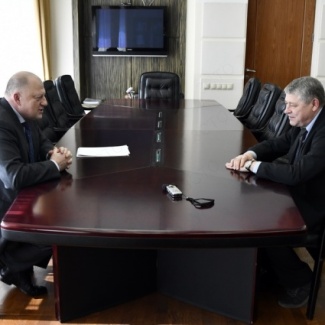 Сергей Голубев провел рабочую встречу с президентом Ассоциации «Тверское объединение строителей» Игорем Савиным