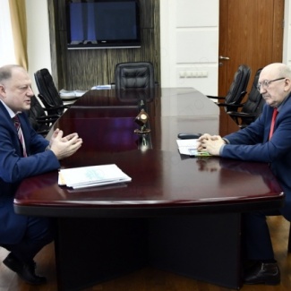 Состоялась рабочая встреча Сергея Голубева с руководителем Тверьстата Виктором Кулаковым