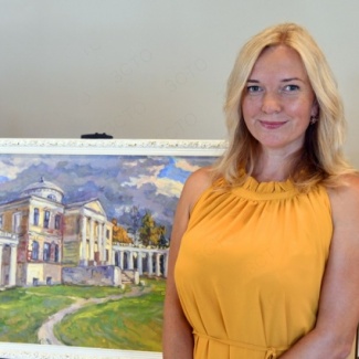 Выставка картин Надежды Майковой открылась в Законодательном Собрании Тверской области