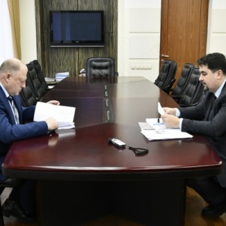 Сергей Голубев провел рабочую встречу с региональным бизнес-омбудсменом Антоном Стамплевским