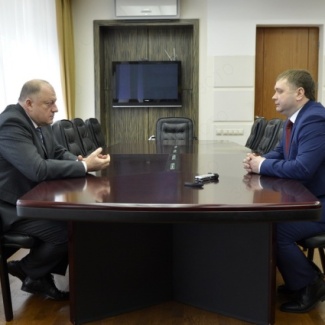 Состоялась рабочая встреча Сергея Голубева с председателем Торжокской городской Думы Станиславом Дорогушем