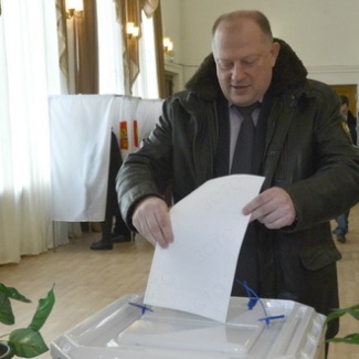Сергей Голубев проголосовал на выборах Президента РФ